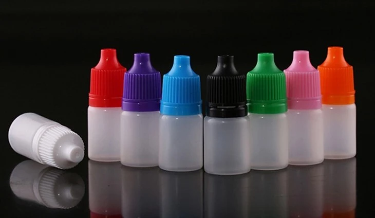Hot Sell PP Eye Liquid Colorful Lid Dropper Bottles 5ML factory