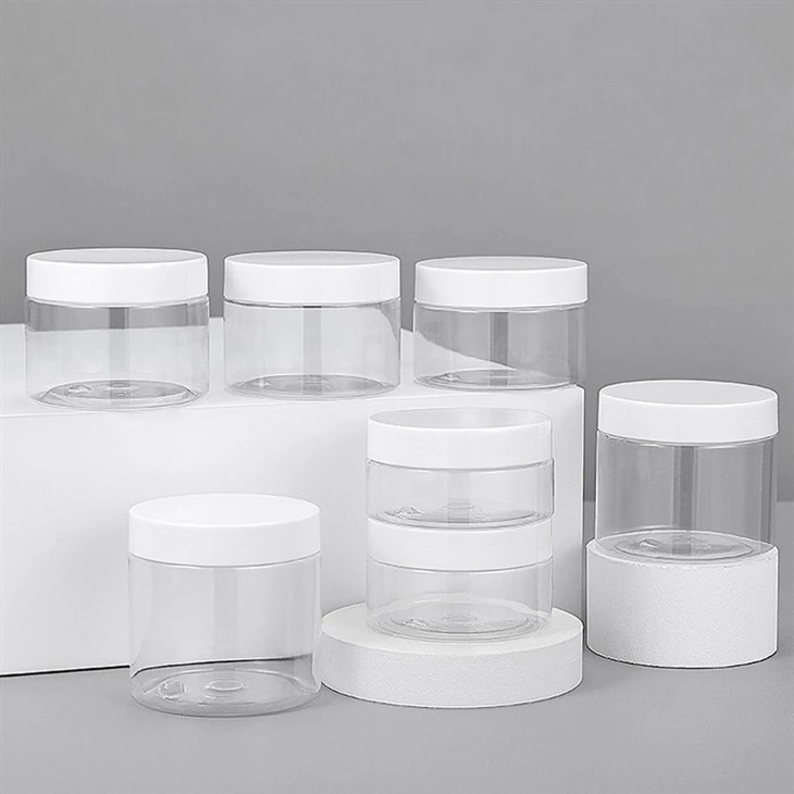 Luxury PET Cosmetic Containers Plastic Jars