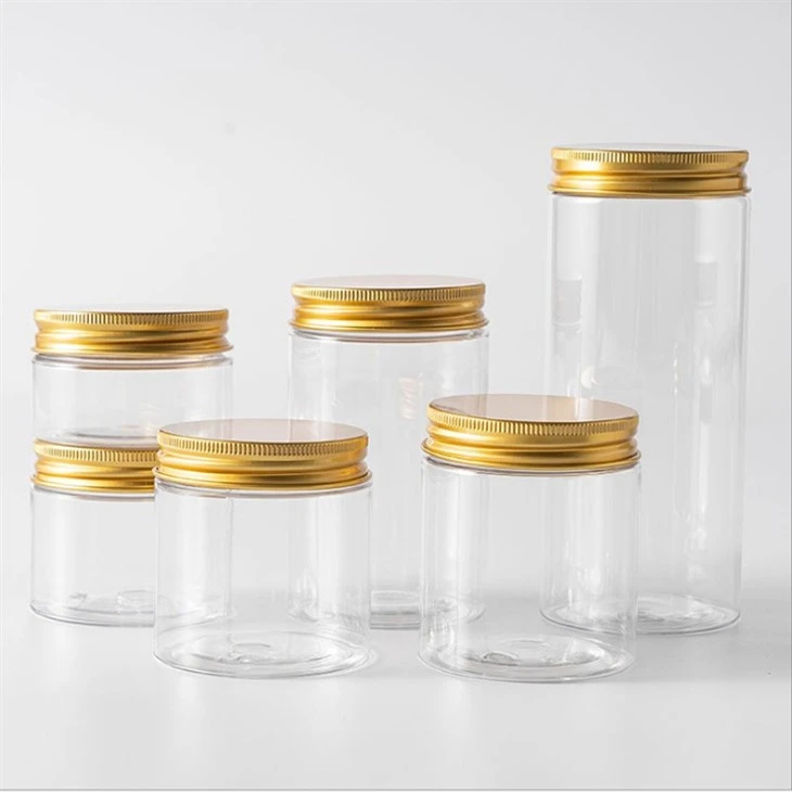 Luxury PET Cosmetic Containers Plastic Jars