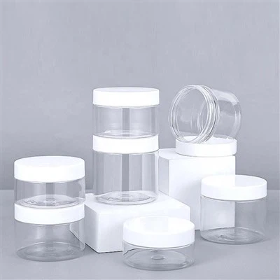 ECO Friendly jäätunud kosmeetikakonteiner PET plastikust kreemipurk