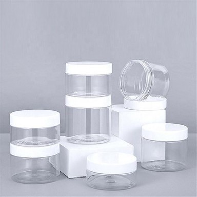 ECO Friendly jäätunud kosmeetikakonteiner PET plastikust kreemipurk