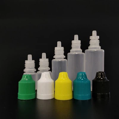2ml 3ml 5ml 10ml 15ml 20ml 30ml 50ml plastikust silmatilkade konteiner LDPE Medical Squeeze plastist tilgutiga pudelid keeratava korgiga